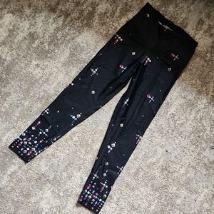 Stylish Black Patterned Leggings